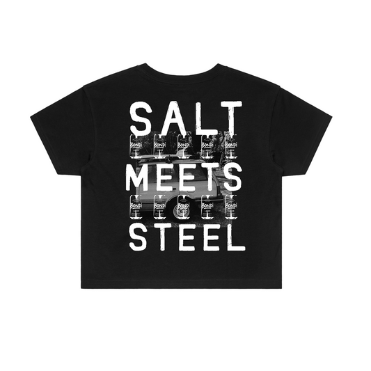 Salt Meets Steel CA Women's Baby Tee