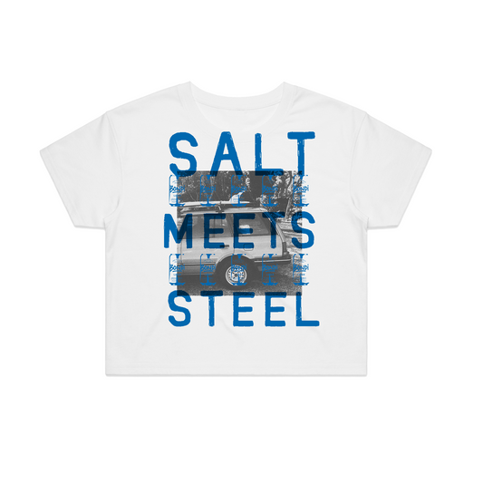 Salt Meets Steel CA Women's Baby Tee