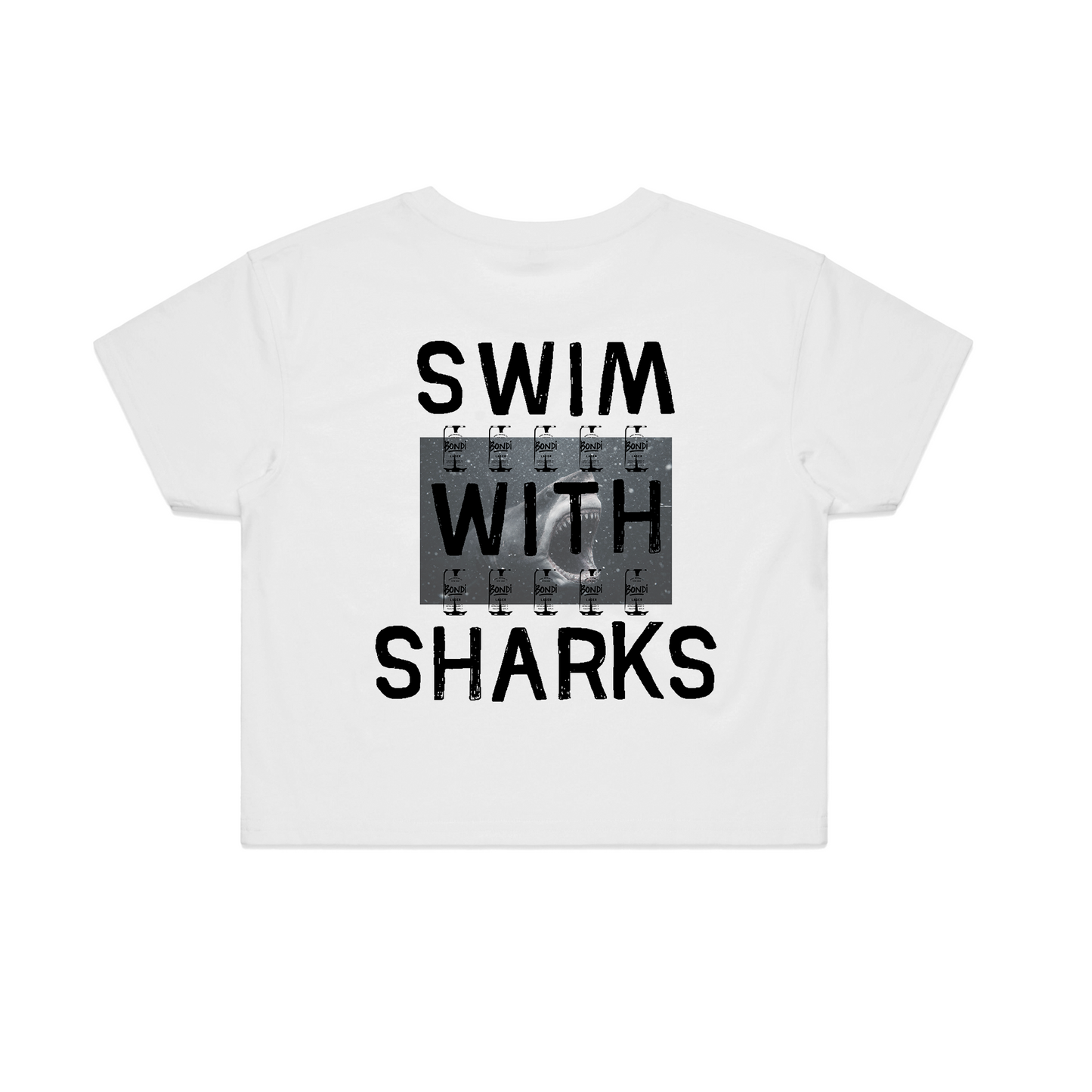 Swim With Sharks Women's Baby Tee