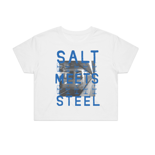 Salt Meets Steel NY Women's Baby Tee